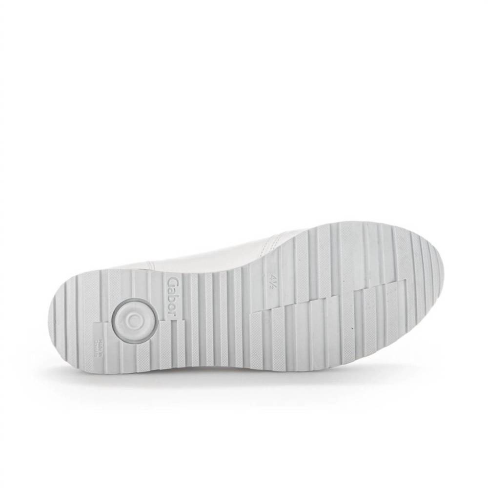 NEW GABOR women's 26.528.5 zip sneaker in white/silver - Picture 6 of 6